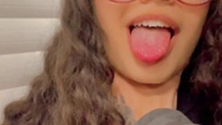 Danikit happily choked