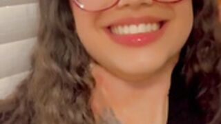 Danikit happily choked