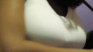 Latina with big boobs loves to be filmed