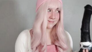 Kirby vs Large Bad Dragon dildo deepthroat