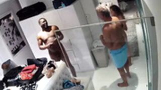 British swinger couples fuck in the bathroom