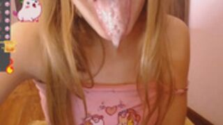 nancycute__ tongue and saliva play