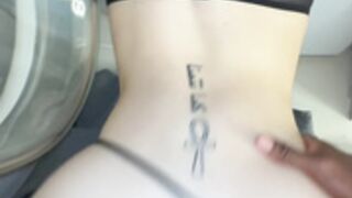 auhneesh nicole gets stuck in washing machine