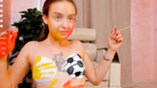 patricialovv  230725  cute body painting, tits