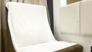 Vickyntania drops her towel in front of hotel staff