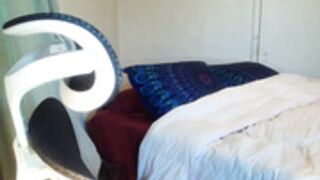 Twinky slut Sarai aka Jaeyun Schwartz lazily jerking of