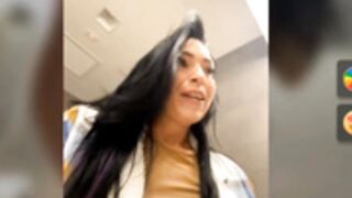 Annablisss smokes through the ass