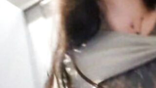 TattooGirlAlia Fingering Her Both Holes In Public Toile