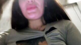 TattooGirlAlia Fingering Her Both Holes In Public Toile