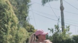 Stefanie Knight - Outdoor Pussy Play And Dildo Fuck