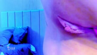 angie 2023-10-16 detailed  exam of her one-lipped labia