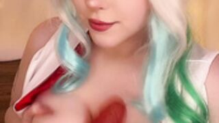 Yamato cosplayer play with dildo 2