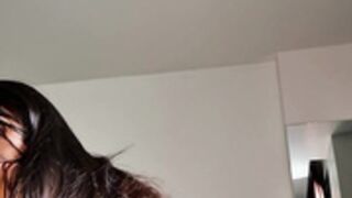 TS Peachy Lily OF -  Drinks Her Own Cum