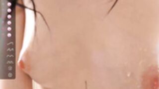 Oki_Dokie Wet Boobs Up Close