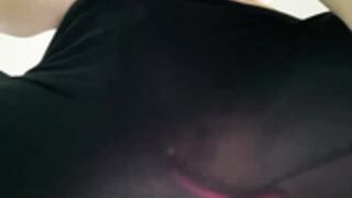 student masturbates in leggings