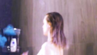 Soaps her body and washes hair Angella_kleee