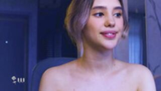 angie cleans the room naked and it's fun