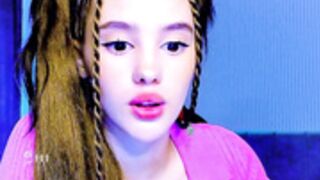 Angie gives us her big fat shit lips kiss