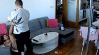 Linda and Tibor have quick sex and cum sperm on body