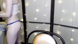 Lavinell changing clothes after private