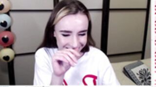 Lavinell sexy drunk girl playing naked game stripping