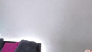 Milana playing with hairs 7.10.2018