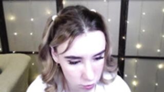 Lavinell eats banana like penis