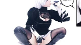 Lana Rain - Live Action Hentai Comic 2B 9S Nierautomata