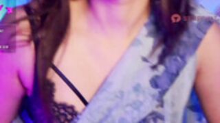 nylaahh-1 In A Beautiful Saree And A Sexy Bra
