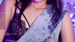 nylaahh-1 In A Beautiful Saree And A Sexy Bra