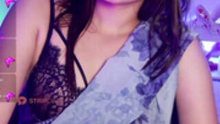 nylaahh-1 In A Beautiful Saree And A Sexy Bra