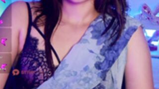 nylaahh-1 In A Beautiful Saree And A Sexy Bra