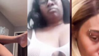 three ebony thots