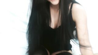 Yasmiina in Black Upscaled