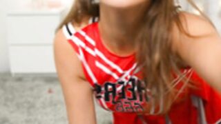 Eli_Sun cheerleader outfit no panties