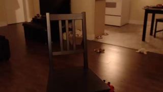 Alypug cums in lounge