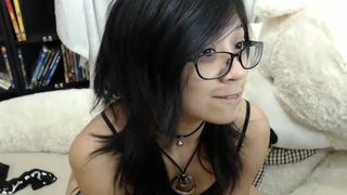 Nekolukka plays with her ass