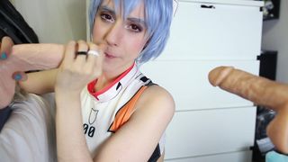 LanaRain - Double Dildo BJs