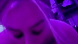 Snowbunny giving bj