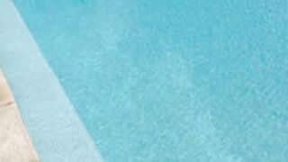 Clea Gaultier - Poolside Threesome With Black And White