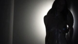 Katereason - CB - topless glitter in the dark