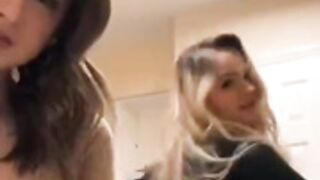 Twerking blonde