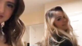 Twerking blonde