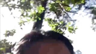 Trianawhite flash in public