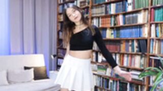 Lana_say teasing, dancing, upskirt, panties 2