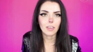 Sissy's first taste of cum - CEI