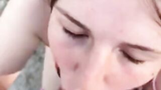Lena Pape aus Herne - Public Blowjob am Strand