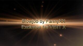 FannyXX - Blowjob und Sperma am Strand