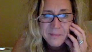 talltanblonde - flashing hairy pussy