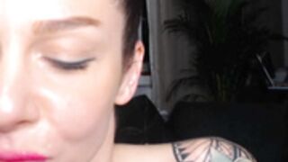 Monaher's deepthroat cum on face